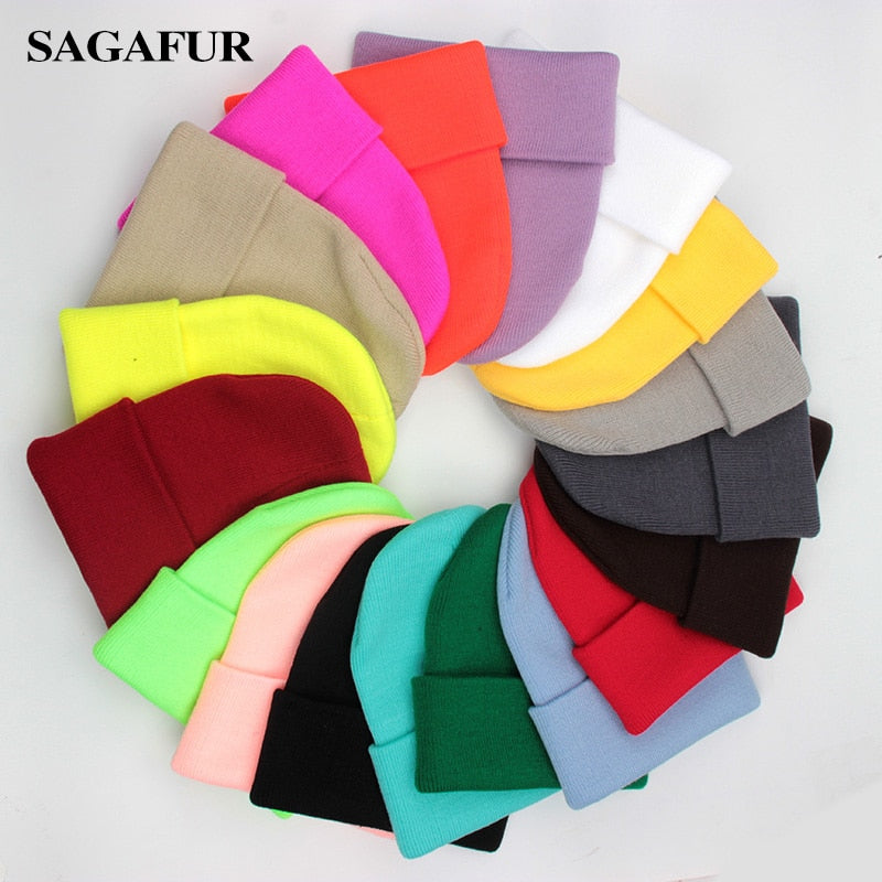 Solid Unisex Wool Cap
