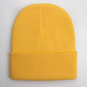 Solid Unisex Wool Cap
