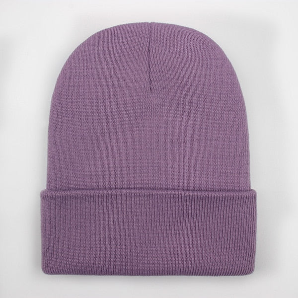 Solid Unisex Wool Cap