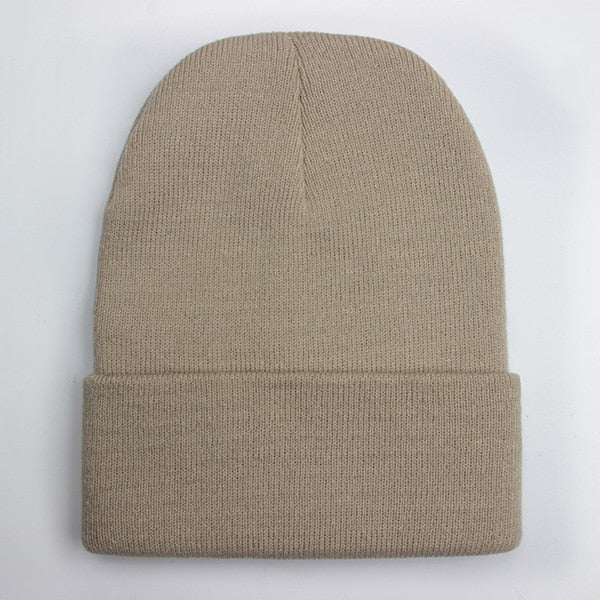 Solid Unisex Wool Cap